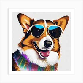 Corgi Painting 26 Art Print