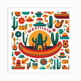 Mexican Icons Art Print