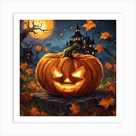 Halloween Pumpkin 15 Art Print