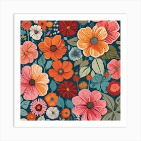 Floral Pattern Art Print