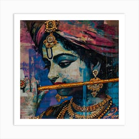 Krishna Art Print