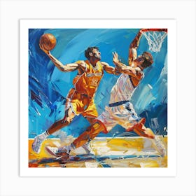 Basketball Players 1 Art Print