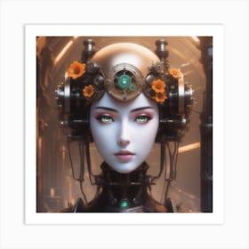 Steampunk Girl 4 Art Print