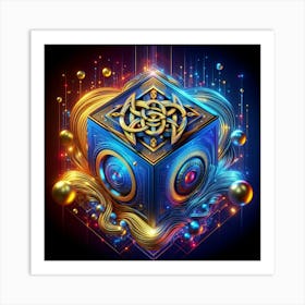 Shamanic Cube 1 Art Print