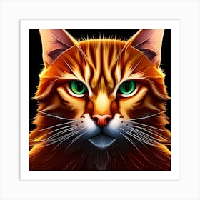 Portrait Of A Cat 4 Art Print