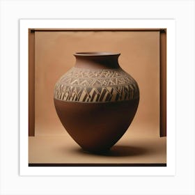 Aztec Vase Art Print