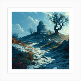 Castle On A Hill Art Print