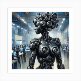 Robot Woman 6 Art Print