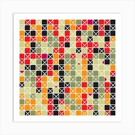 Abstract Squares Art Print