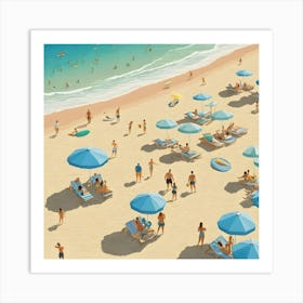 Day At The Beach 2 Art Print