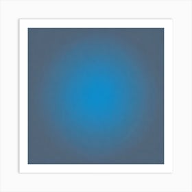 Blue Circle Art Print