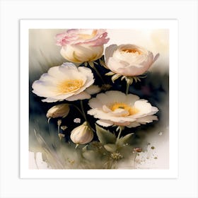 Three Roses Art Print