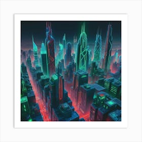 Futuristic Cityscape 13 Art Print