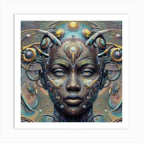 Futuristic Woman 28 Art Print