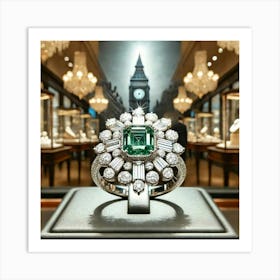 Emerald Ring Art Print