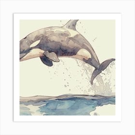 Orca Whale Art Print