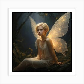 Fairy In The Forest 3 Art Print