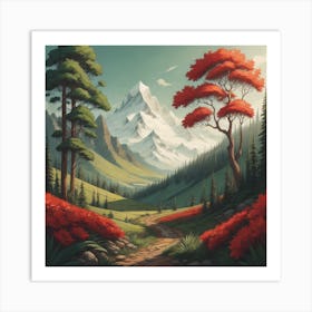 Mountain Landscape Art Print