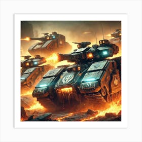 Inferno Tanks Role Converted Art Print