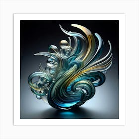 Glass Sculpture Art Print