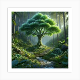 Tree In The Forest 1 Art Print