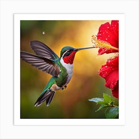 Hummingbird art print 4 Art Print