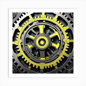 Gears And Gears 14 Art Print