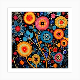 Colorful Flowers 10 Art Print