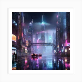 Futuristic City Art Print