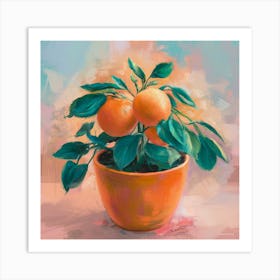 Oranges In A Pot 18 Art Print