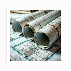 Architectural Plans Art Print