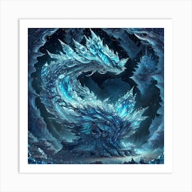 Ice Dragon Art Print