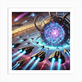 A Vivid Depiction Of The Hyperlink Gates Ability U Art Print