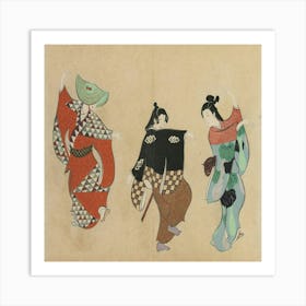 Three Geisha Art Print