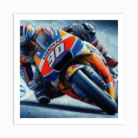 Moto Gp 1 Art Print