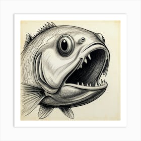 Fish With Teeth 1 Art Print