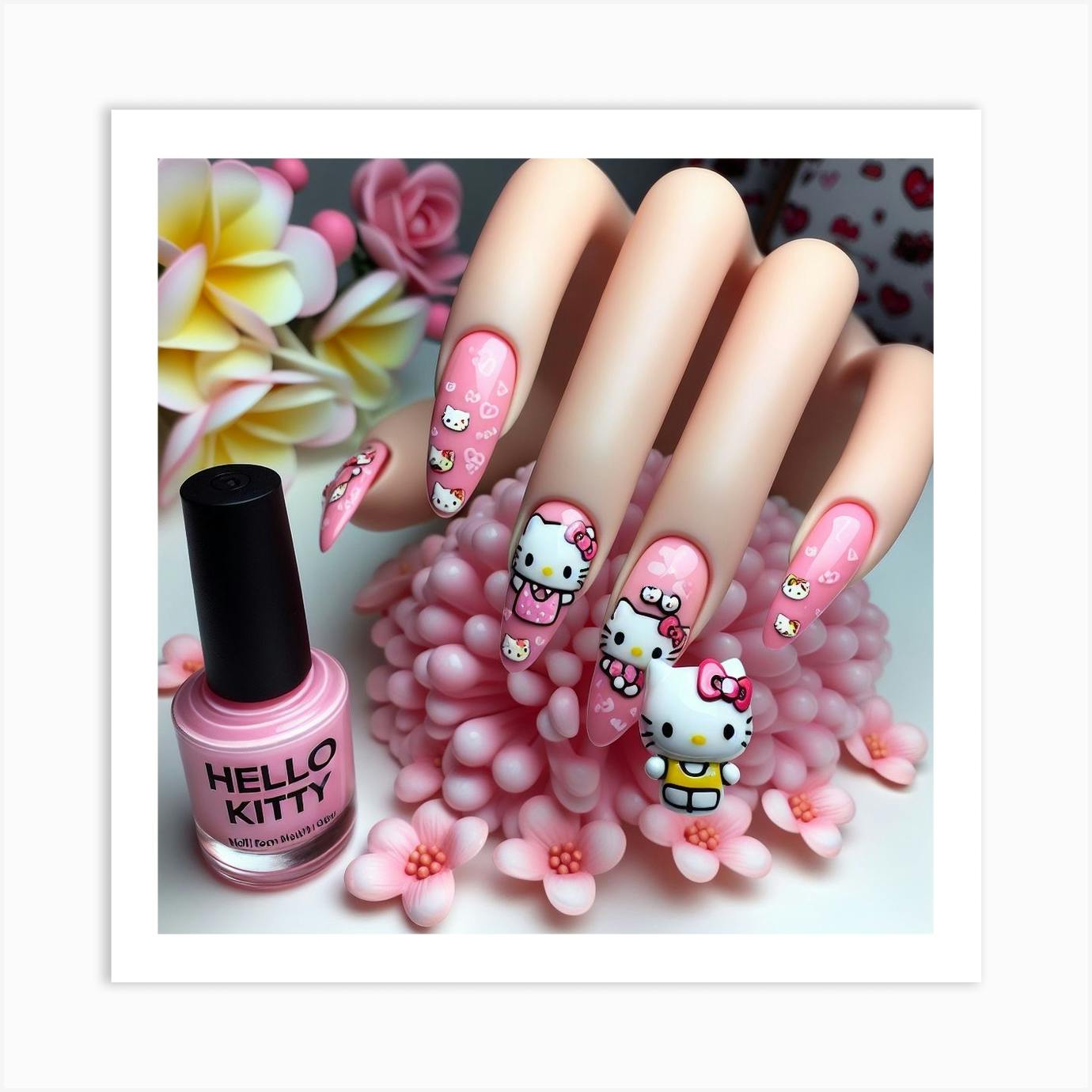 SANRIO Hello Kitty Nail Polish Set for Kids Cosmetics | eBay