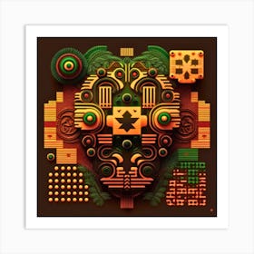 Aztec Art Art Print