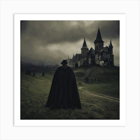 Vampire In A Castle Art Print