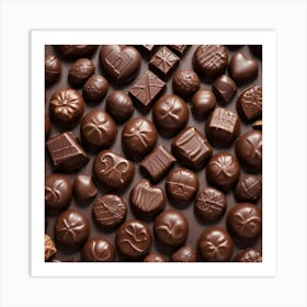 Chocolates Stock Videos & Royalty-Free Footage 1 Art Print