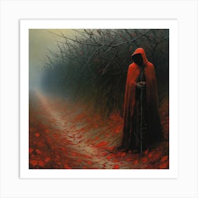 Red Cloak Art Print