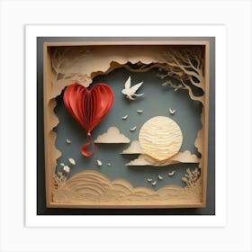 Heart In The Sky 7 Art Print