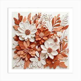 Abstract Flower Wall Art Art Print