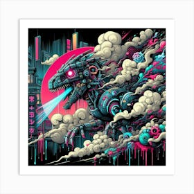 Dragon In The Sky Art Print