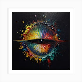 mysterious Eye Canvas Print Art Print