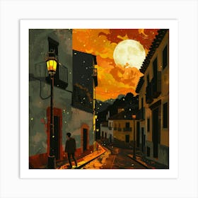 Of A Street Scene Art Print