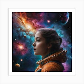 Space Girl Art Print