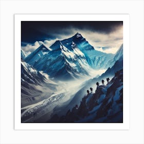 Everest Mountain Art Print