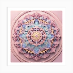 Pastel Mandala Art Print