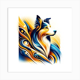 Border Collie 01 1 Art Print